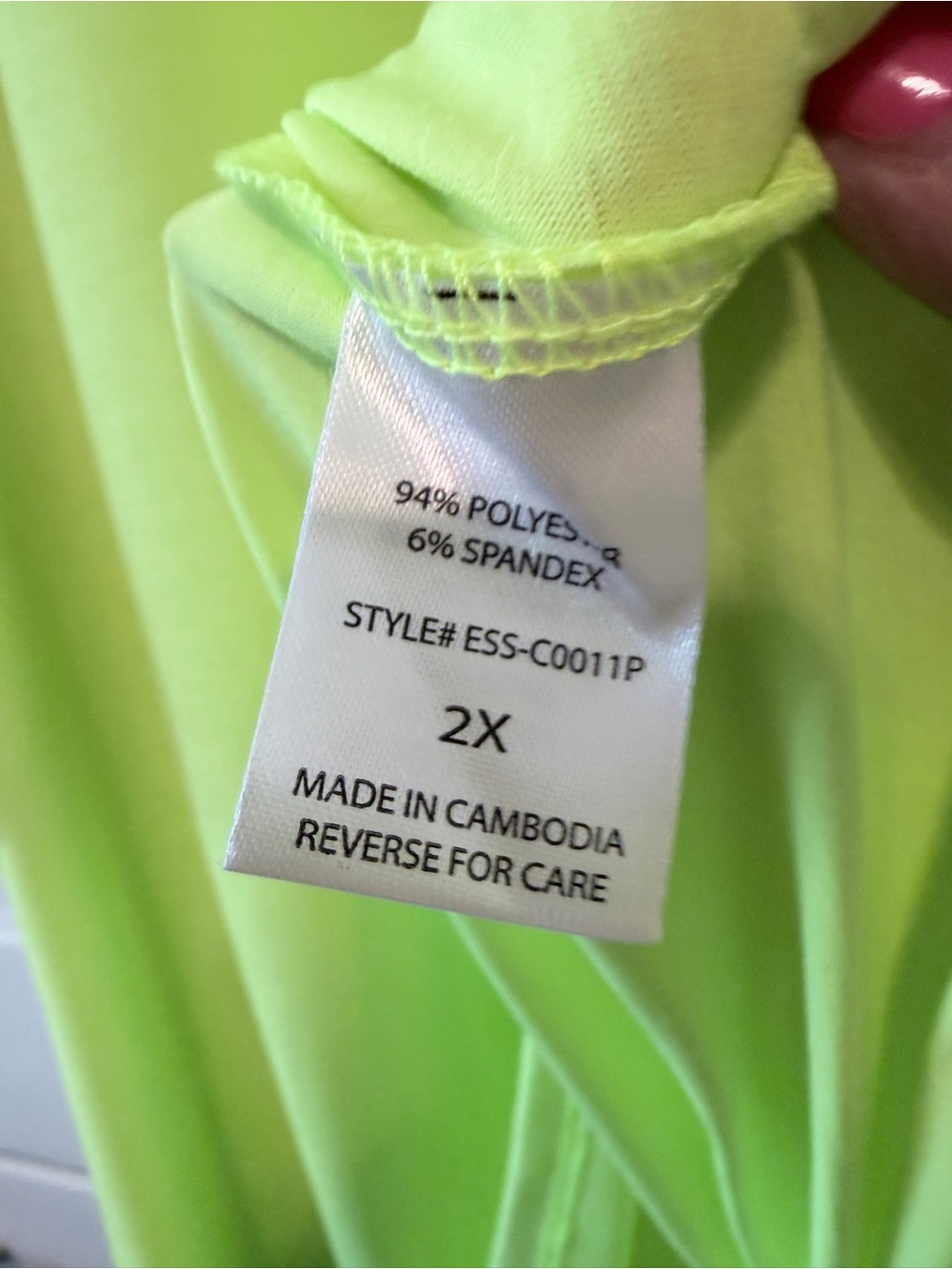 Dear Scarlett Neon Lime Oversized Tunic Top - Picture 7 of 7